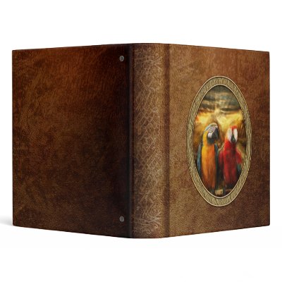 Animal - Parrot - Parrot-dise Vinyl Binders by suburbanscenes