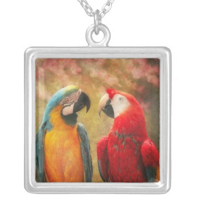 Animal - Parrot - We'll always have parrots Necklace by suburbanscenes