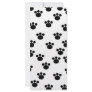 Animal Paw Print Pattern. Black and White. Rack Card Design