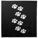 Animal Paw Prints Printed Napkin