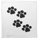 Animal Paw Prints Cloth Napkin