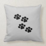Animal Paw Prints Pillow