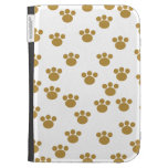 Animal Paw Prints. Brown and White Pattern. Kindle Covers