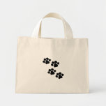 Animal Paw Prints Canvas Bag