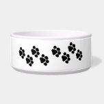 Animal Paw Prints Dog Water Bowl