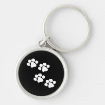 Animal Paw Prints Key Chains
