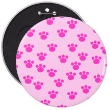 Animal Paw Prints. Light Pink and Bright Pink.