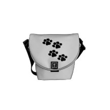 Animal Paw Prints Messenger Bags