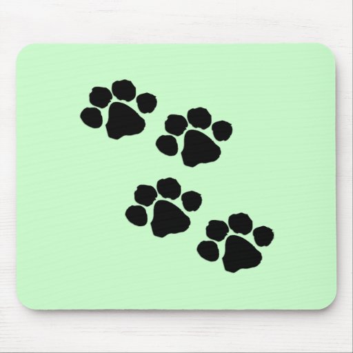 Animal Paw Prints Mouse Pads