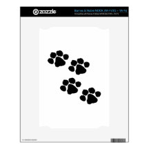 Animal Paw Prints NOOK Decal