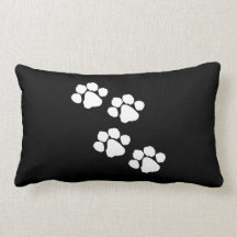 Animal Paw Prints Pillow