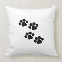 Animal Paw Prints pillows