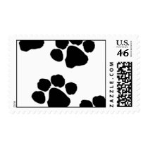 Animal Paw Prints Postage Stamps