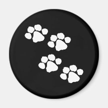 Animal Paw Prints Refrigerator Magnets