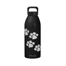 Animal Paw Prints Reusable Water Bottles