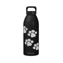 Animal Paw Prints Water Bottles