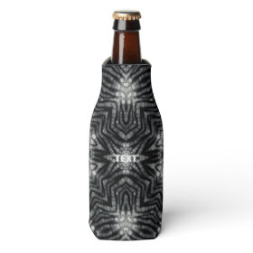 Animal Print Abstract Zipped Bottle Cooler