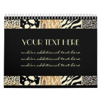 Animal Print Border Calendar