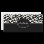 Animal Print Boutique Style Gift Certificates Full Color Rack Card