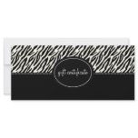 Animal Print Boutique Style Gift Certificates Full Color Rack Card