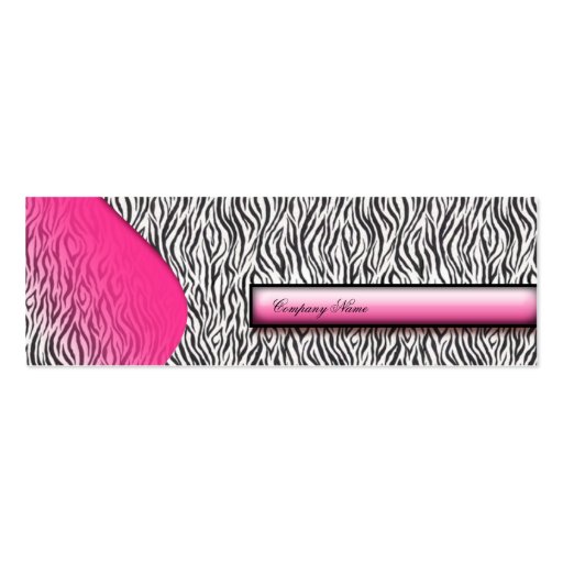 Animal Print business Card (front side)