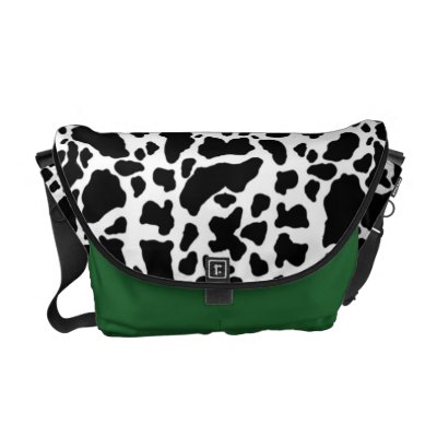 Animal Print Cow Pattern Commuter Bags by PatternPandemonium
