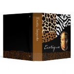 Animal Print Exotic Collage Designer Kwanzaa binders