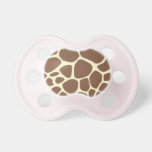 Animal Print Fur Skin Giraffe Brown, Yellow Baby Pacifier