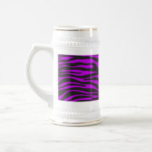 Animal Print Fur Skin Zebra Black Purple Mug