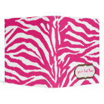 Animal print, hot pink zebra vinyl binder