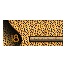 Animal Print Invitation