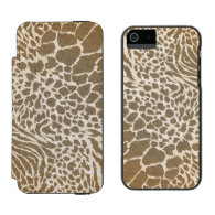 Animal Print iPhone5 Wallet Case Incipio Watson™ iPhone 5 Wallet Case