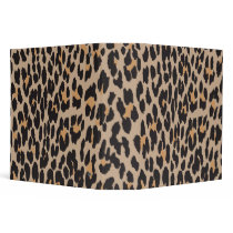 Animal Print Leopard Brown and Black 3 Ring Binders