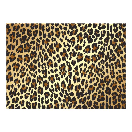 Animal Print Leopard Invitations