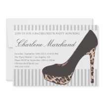 ANIMAL PRINT PUMPS | BACHELORETTE PARTY INVITES
