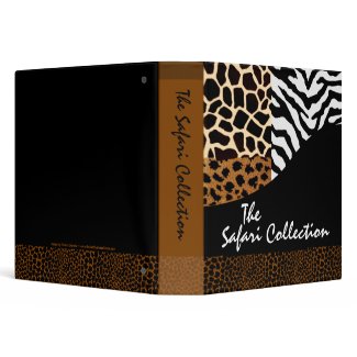 Animal Print Safari Collage Designer Photo Album binder