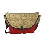 Animal Print Shaggy Fur Pattern Messenger Bag