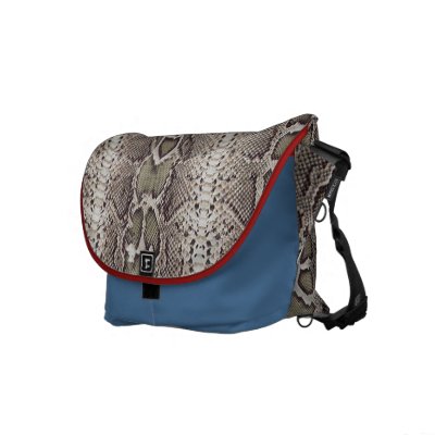 Animal Print Snakeskin Pattern Commuter Bags by PatternPandemonium