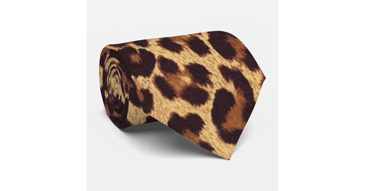 mens animal print tie