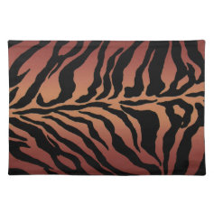 Animal Print Tiger Striped Home Decor Placemats