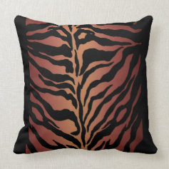 Animal Print Tiger Striped Home Decor Throw Pillow