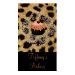 Animal print Vintage Bakery Boutique Business Card