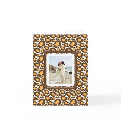 Animal Print Wedding Thank You Notes Cards by noteworthy