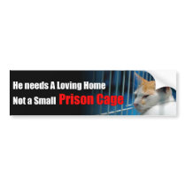 Animal Prison Bumper Sticker bumper stickers