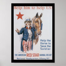 Animal Relief World War II Posters