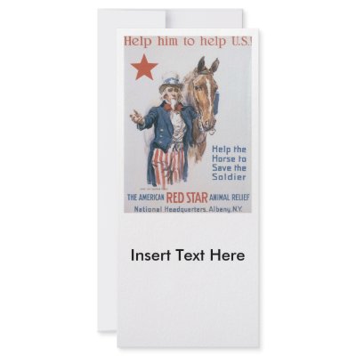 Animal Relief World War II Rack Card by worldwar2gifts