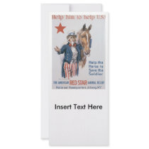 Animal Relief World War II Rack Card