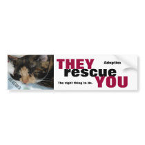 ANIMAL RESCUE BUMPERSTICKER BUMPER STICKERS