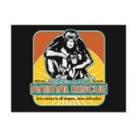 Animal Rescue Chimpanzee Post Card