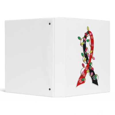 Animal Rescue Christmas Lights Ribbon Binders by awarenessgifts